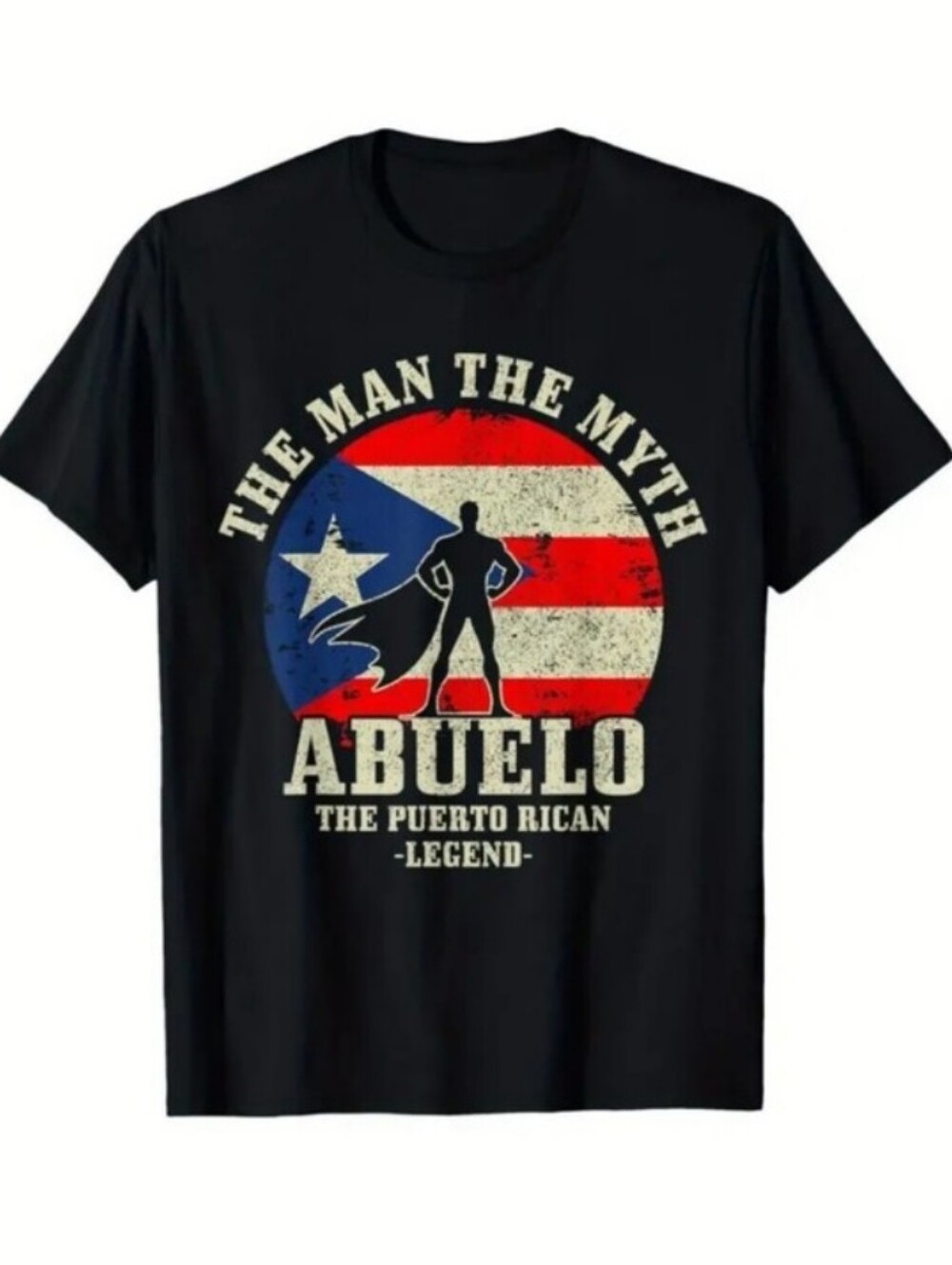 Abuelo The Puerto Rican Legend Short Sleeve T-Shirt - Black